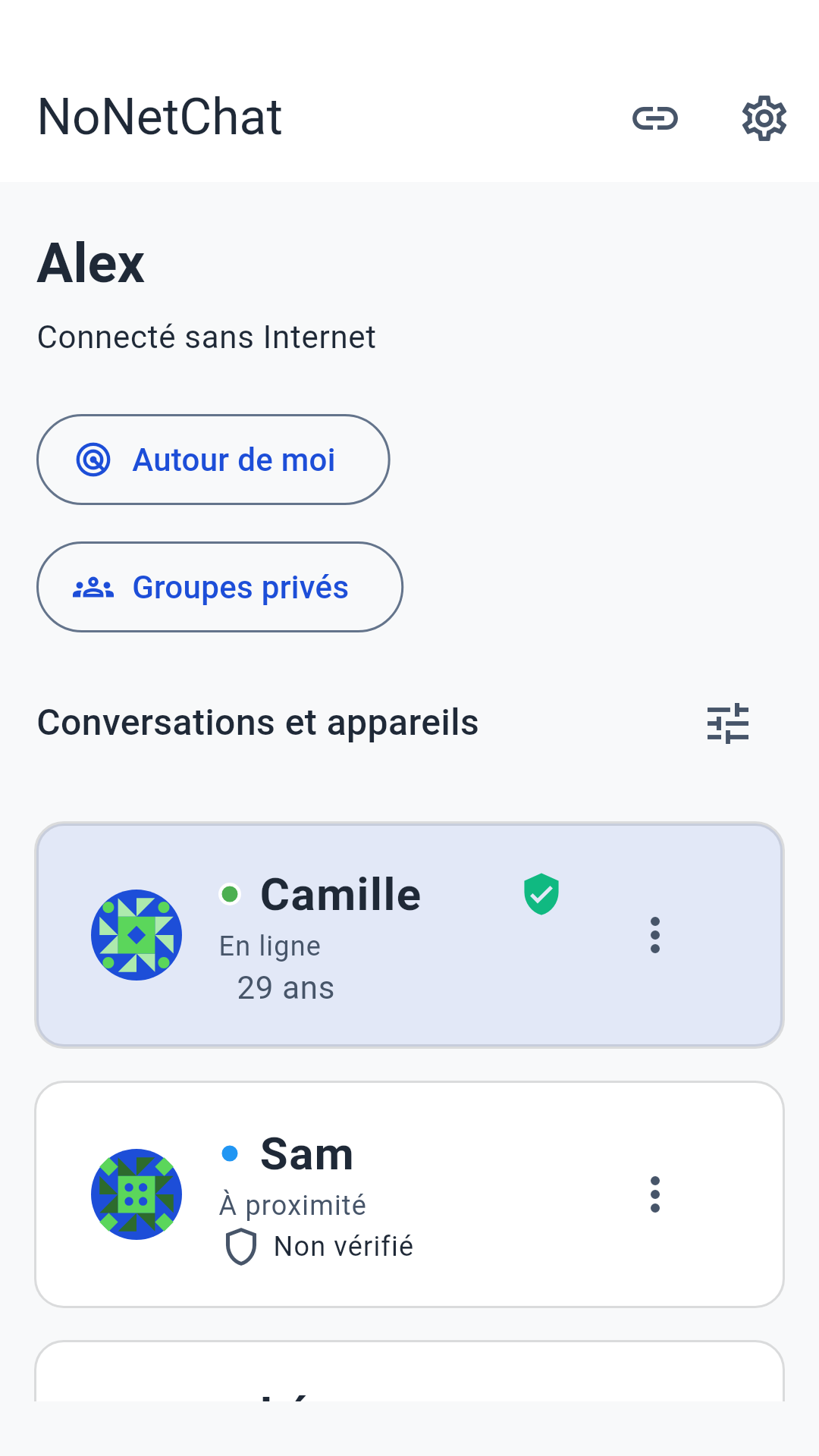 Conversations et appareils